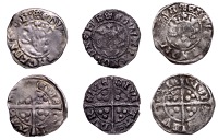 Edward I, Pennies (3), all class 10cf, Durham, mm. cross moline on obvs., 1.43g/1h, 1.32g/11h, 1.18g/1h (N 1040; S...