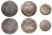 METROPOLITAN MIDDLESEX, Charterhouse Lane, John Bush, Halfpence (2), 1.78g/6h (N 7876b, this piece; BW. 560),...