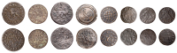 CITY, Fetter Lane, William Burman, Farthing, 1.59g/6h (N 6911, this piece; BW. 1003); Ann Byatt, Halfpenny, [16]65,...