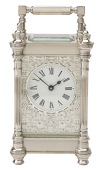 A silver cased carriage timepiece by Charles Frodsham & Co., 1977, No. 3 of a Limited Edition, produced to...