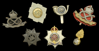 Officer’s Regimental Forage Cap Badges.
A very good selection of silver and gilt infantry examples including a...