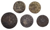 CITY, Fore Street, Thomas White, Farthing, 1661, 1.15g/12h (N 6978; BW. 1112); Foster Lane, John Chambers, Farthing,...