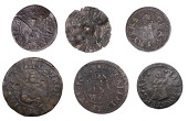 CITY, Green’s Rents [Fleet Bridge], Will Warde, Halfpenny, 1666, 1.74g/12h (N 7041; BW. 1279); Grey Friars...