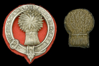 Lothians and Border Horse Badges.
A good die-cast white metal example Piper’s Bonnet Badge, circa 1947-56, with a...