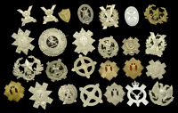 Scottish Regimental Badges.
A good selection including a white metal example Royal Scots, Volunteer Battalion, the...