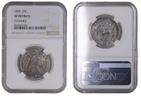 United States of America, Quarter Dollar, 1805, reads lib rty (KM 36). Toned, good very fine [Graded by NGC as XF...