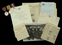 A Second World War ‘1943’ G.M. group of three awarded to Squadron Leader S. L. Thompson, Royal Air Force, who...