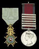 An outstanding K.H. and M.G.S. pair awarded to Lieutenant-Colonel C. B. Turner, late 11th Foot and 2nd Portuguese...