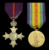 A Great War ‘Russian Intervention’ O.B.E. pair awarded to Lieutenant-Colonel L. F. McLeod, Royal Army Ordnance...
