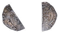 Henry II (1154-1189), Cross-and-Crosslets (Tealby) coinage, cut Halfpenny, class C1, Colchester, Ælwine,...
