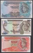 Bank Negara Malaysia, 1 (2), 5, 10, 20, and 50 Ringgit, ND (1981-83), prefixes AR, BE, NB, PQ, TB, and VB , A.A.Taha...