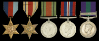 Five: Major G. H. T. Sleeman, Royal Army Pay Corps

1939-45 Star; Africa Star; Defence and War Medals 1939-45;...