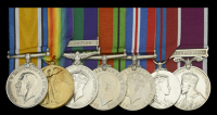 Seven: Major W. W. Scott, Royal Army Pay Corps, late Royal Warwickshire Regiment

British War and Victory Medals...