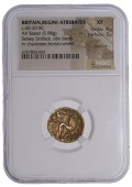British Iron Age, ATREBATES and REGNI, Uninscribed series, Stater, British Qb [Sesley Uniface type], trace of...