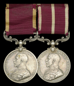 Pair: Staff Sergeant Major W. Clark, Army Pay Corps

Army L.S. & G.C., G.V.R., 1st issue (637 S.Q.M. Sjt: W....