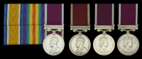 Army L.S. & G.C. (4), G.V.R., 3rd issue, Regular Army (2) (7733303 W.O. Cl. I. V. H. Robins. R.A.P.C.; 7657405 W.O....