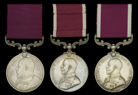 Army L.S. & G.C. (3), E.VII.R. (22 St.-Serjt:-Maj: 1st. Cl: F. E. Martin. A.P.C.); G.V.R., 1st issue (2) (7657273...