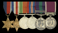 Six: Sergeant J. R. P. Nimmo, Royal Army Pay Corps

1939-45 Star; France and Germany Star; Defence and War Medals...