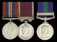 Three: Warrant Officer Class II B. D. N. Stevens, Royal Army Pay Corps

War Medal 1939-45; Army L.S. & G.C.,...