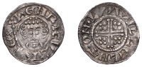 John (1199-1216), Penny, class Vb1, London, Willelm T, willem · t · on · lv, 1.42g/6h (SCBI Mass 1445ff; N 970; S...
