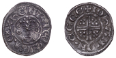 John (1199-1216), Penny, class Vb2, Exeter, Iohan, iohan on ecce, 1.27g/6h (SCBI Mass 1493, same dies; N 970; S...