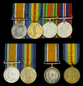 Four: Major G. S. Harris, Royal Army Pay Corps, late West Yorkshire Regiment
British War and Victory Medals (Lieut....