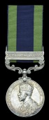 India General Service 1908-35, 1 clasp, Waziristan 1921-24 (5173942 Pte. H. F. Hemmings. Glouc. R.) extremely fine,...