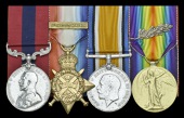 A Great War ‘Western Front’ D.C.M. group of four awarded to Lance-Corporal A. Froud, 1st Battalion,...