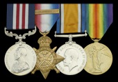 A Great War ‘Western Front’ M.M. group of four awarded to Private A. Vincent, 1st Battalion, Gloucestershire...