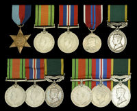 Five: Lieutenant G. W. Collings, Royal Army Pay Corps, late Royal Artillery
1939-45 Star; Defence and War Medals...