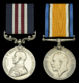A Great War ‘Western Front’ M.M. pair awarded to Private, later Lieutenant, L. L. Cantle, 1/4th Battalion,...