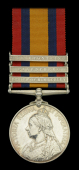 Queen’s South Africa 1899-1902, 3 clasps, Relief of Kimberley, Paardeberg, Driefontein (2569. Pte. A. Wright....