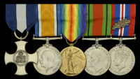 An rare Great War anti-submarine operations D.S.C. group of five awarded to Squadron Leader H. M. Morris, Royal Air...