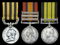 The campaign group of three awarded to Captain G. G. Pomeroy, Gloucestershire Regiment, later South Staffordshire...