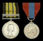 Africa General Service 1902-56, 1 clasp, Kenya (23200721 Pte. D. Brindley. Glosters.) minor official correction to...