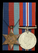 Pair: Private D. W. Spriddle, Royal Army Pay Corps, who was killed in action when H.M.T. Lancastria was sunk by the...