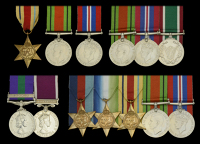Three: Private J. H. Jackson, Royal Army Pay Corps
Africa Star; Defence and War Medals 1939-45; together with the...