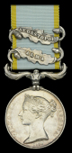 Crimea 1854-56, 2 clasps, Alma, Sebastopol (Corpl. Gorg Hyde 28th. Regt.) Depot impressed naming, edge bruising and...