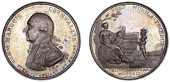 Peace of Amiens, 1802, a silver medal by J.G. Hancock, P. Kempson and S. Kindon, uniformed bust of Marquis...