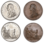 Peace of Amiens, 1802, medals (2) by J.G. Hancock, P. Kempson and S. Kindon, in copper and white metal, uniformed...