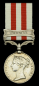 Indian Mutiny 1857-59, 1 clasp, Delhi (Drumr. C. Wells. 61st. Regt.) edge bruising, polished and worn, good fine	...