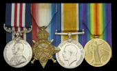 A Great War ‘Salonika’ M.M. group of four awarded to Sergeant, later Second Lieutenant, T. D. W. Denny, 2nd...