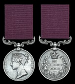 Army Meritorious Service Medal, V.R. (Cr. Sgt. J. Squire, late 61st Foot) engraved naming, edge bruising, very fine	...