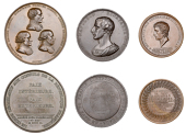 France, Paix avec l'Angleterre, reconnaissance de Lyon [Peace with England, recognition of Lyon], 1801, a copper...