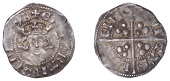 Edward II (1307-1327), Penny, class 11a2, Durham, Bp Richard Kellawe, mm. plain cross, 1.43g/2h (SCBI North 794;...