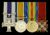 A Great War ‘Western Front’ M.C. group of four awarded to Captain C. S. Dyer, 4th Battalion, Gloucestershire...
