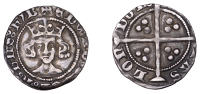 Edward III (1327-1377), Treaty period, Penny, London, mm. cross potent, no marks before edward, unbarred a in tas,...