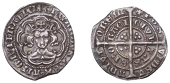 Edward III (1327-1377), Pre-Treaty period, series E, Halfgroat, York, mm. cross 2, fleur on breast, 1.85g/8h (DIG...