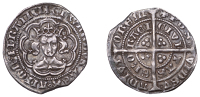 Edward III (1327-1377), Pre-Treaty period, series E, Halfgroat, York, mm. cross 2, fleur on breast, 1.85g/8h (DIG...