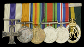 A Great War ‘Italian theatre’ M.C. group of six awarded to Chaplain to the Forces Third Class the Reverend C. A....